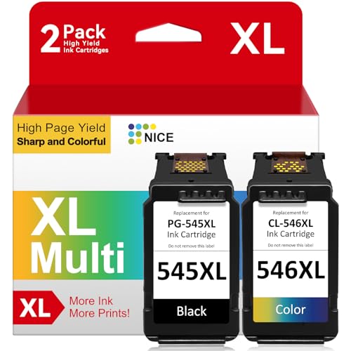 PG-545XL CL-546XL für Canon Druckerpatronen 545 546 für Druckerpatronen Canon 545 546 XL, 545XL 546XL Multipack für Pixma MX495 TS3350 TS3150 TS3450 TR4551 TR4550 MX490 TR4500 TS3151 MG2555s MG2550s