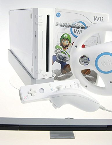 Nintendo Wii Konsole in weiss mit Mario Kart