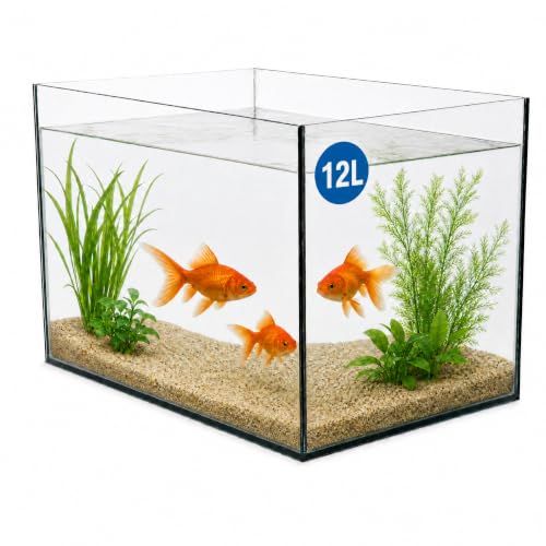 VIALIA Nano Aquarium 12 l, Glasbecken 30x20x20 cm, Floatglas