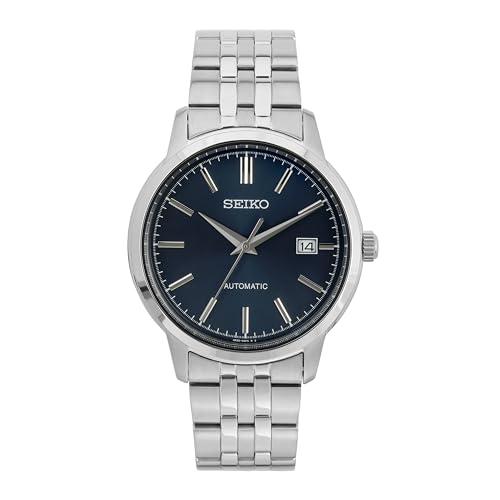 Seiko Herren Analog Automatik Uhr mit Edelstahl Armband SRPH87K1, Silber