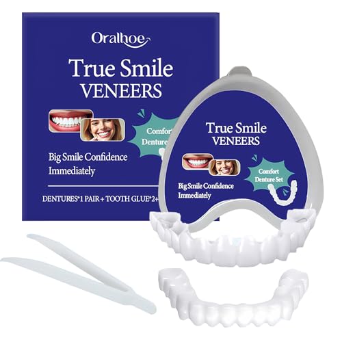 Veneers Zähne zum Aufstecken Zahnprothesen Zähne zum Aufstecken Eignet Sich Abdecken von Schiefen Verfärbten Fehlenden Oder Gesprungenen Zähnen.