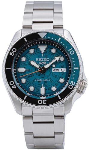Seiko 5 Sports Herrenuhr Automatik Blau Skeleton Dial SRPJ45K1