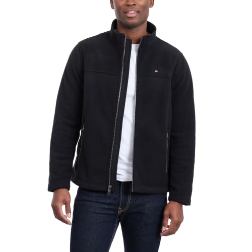 Tommy Hilfiger, Klassische Polar-Fleecejacke für Herren mit Reißverschluss vorne