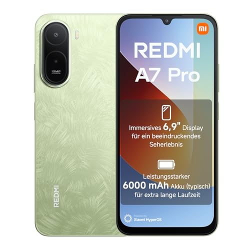 XIAOMI REDMI A7 Pro Smartphone 4+ 64GB, 6000mAh, 13MP Kamera, Palm Green | 6,9