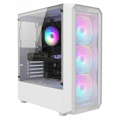 STGsivir Gaming PC, GeForce RTX 2060 Super 8 GB GDDR6, Ryzen 7 5700X bis zu 4,6 GHz, 16 GB DDR4, 1 TB SSD, WiFi 6, BT 5.0, RGB-Lüfter x3, Windows 11 Pro, Gamer PC Computer Desktop