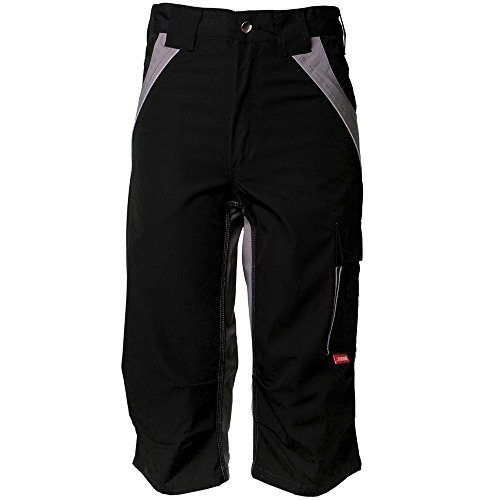 Planam Größe L Herren Plaline ¾-Hose schwarz Zink Modell 2550, 2550052