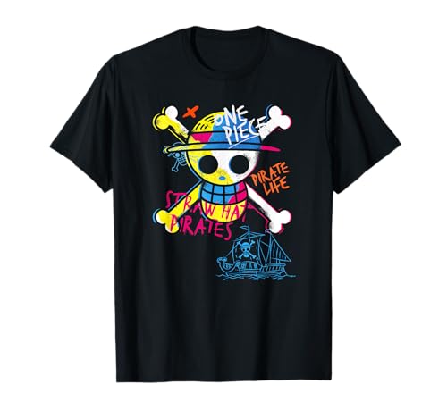 One Piece Jolly Roger Graffiti T-Shirt