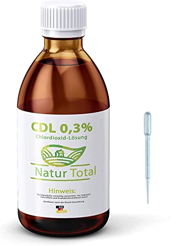 Natur Total CDL Chlordioxid 0,3% Lösung 1000ml - CDS - Chlorine Dioxide Solution - CDLs Chlor Dioxid - frisch