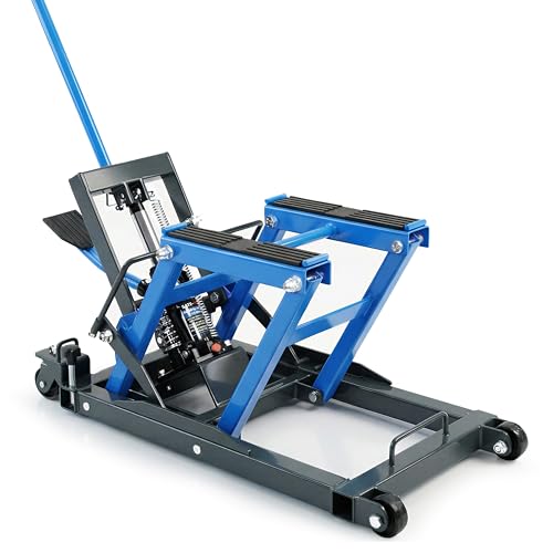 Motorradheber Hydraulisch 680 kg - Motorradhebebühne für Motorrad, ATV & Quad - 115–360 mm Hubhöhe - 3-Fach Sicherheitsverriegelung - Montagebock - STIX