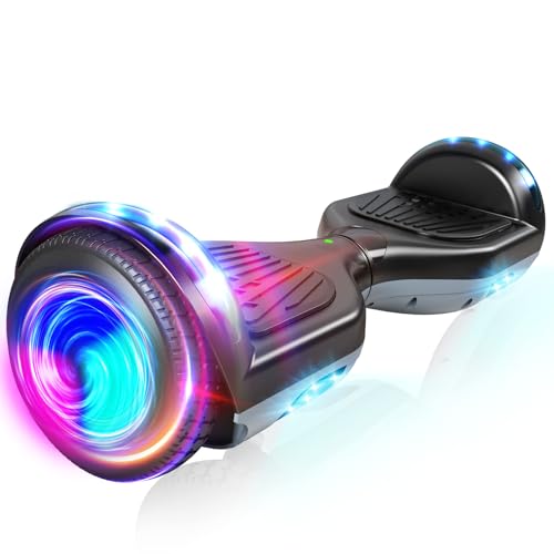 Hoverboard Hoverboards 6,5 Zoll mit Bluetooth Lautsprecher mit bunten LED-Lichtern Geschenk für Kinder Jugendliche
