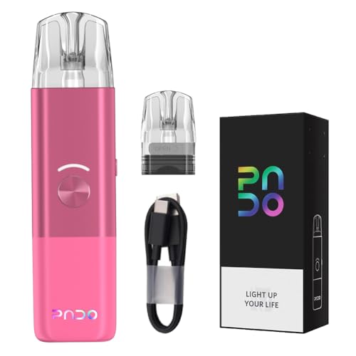VAPTIO Pado Kit Elektronische Zigarette 1000 mAh 11.5W Vape Pen mit 2 Stück Ersatzspule 0.6ohm (Mesh) / 1.2ohm (MTL),Kein E-Liquid Kein Nikotin (pink)