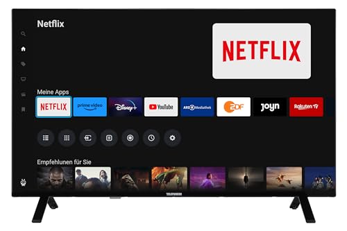 TELEFUNKEN QLED Fernseher 43 Zoll Smart TV (4K UHD, HDR Dolby Vision, Dolby Atmos, Triple-Tuner, 6 Monate HD+ inkl.) QU43TO750S