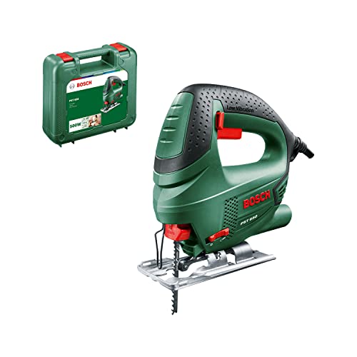 Bosch Home and Garden Stichsäge PST 650 (500 Watt, Schnitttiefe in Stahl/Holz 4mm/65mm, im Koffer)