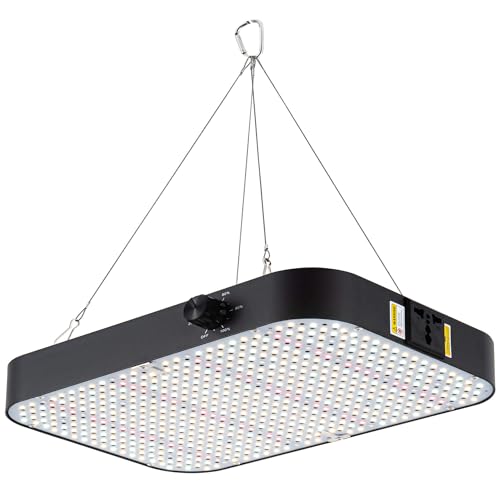 FECiDA 200 Watt LED Pflanzenlampe Dimmbar, 20000 Lumen LED Grow Lampe Vollspektrum mit Daisy Chain Funktion, 576 PSC LEDs Grow Light Perfekt für 60x60cm Growzelt Pflanzenwachstum
