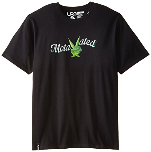 LRG Herren Big-Tall Motivated T-Shirt, Schwarz, 3X-Groß