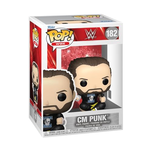 Funko POP! WWE: cm Punk - Sammelbare Vinylfigur - Geschenkidee - Offizielles Merchandise - Spielzeug für Kinder & Erwachsene - Modellfigur für Sammler und zur Ausstellung