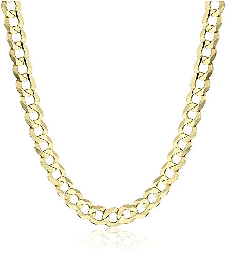 14 Karat / 585 Gold Panzerkette Gelbgold Unisex Kette - Breite 5.50 mm (50)