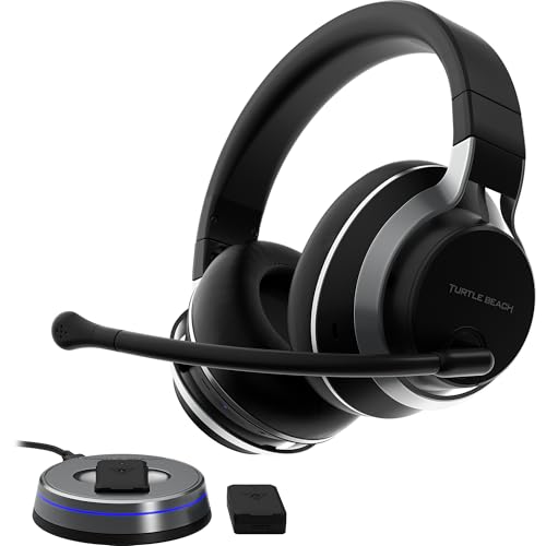 Turtle Beach Stealth Pro Multiplattform Kabelloses Bluetooth Gaming Headset mit Geräuschunterdrückung für PS5, PS4, PC, Mobilgeräte