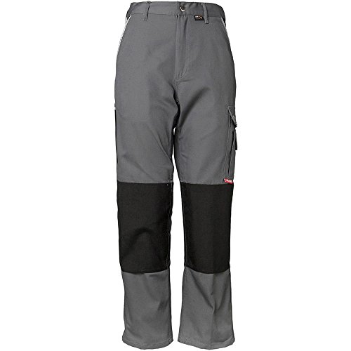 Planam 2123052 Canvas 320 Bundhose, Grau/Schwarz, Größe 52