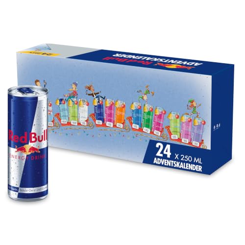 NEU: Red Bull Adventskalender 2026 mit 15 verschiedenen Sorten | beinhaltet Koffein, Taurin, B-Vitamine, Süßungsmittel, Zucker und Wasser, 250 ml, 24-Pack