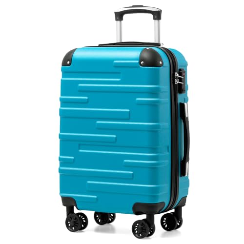 COOLIFE Handgepäck Koffer 56 cm M, Hartschalenkoffer 38 L, TSA Schloss | 56x39x22cm für EasyJet, leicht ABS-Hartschale, leise 360° Rollen, YKK-Reißverschluss, stoßfeste Ecken, Kurztrips, Flugreisen