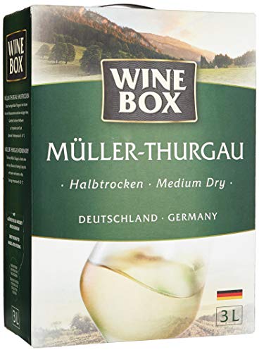 Wine Box - Müller-Thurgau Landwein Weisswein halbtrocken Bag-in-Box (1 x 3 l)