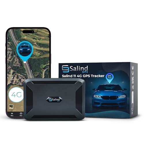 SALIND GPS - Salind 11 4G - GPS-Tracker für Auto, Motorrad, Fahrzeuge & LKW´s mit Magnet - Ortungsgerät mit Echtzeit-Tracking, Lange Akkulaufzeit - bis zu 70 Tage im Standby - Alarme - Geozaun