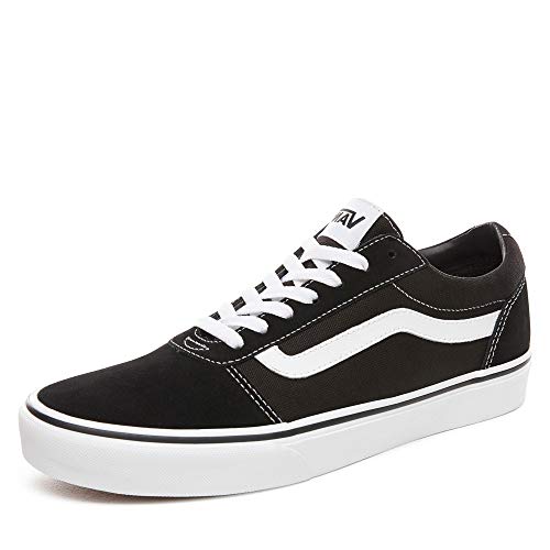 Vans Herren Ward Sneaker Ward Trainers, (SUEDE/CANVAS) BLACK/WHITE, 42.5 EU