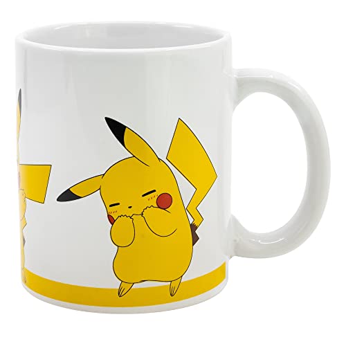 Stor KERAMIKTASSE 11 UNZEN IN POKEMON PIKACHU GESCHENKBOX, Einfarbig, Einheitsgröße