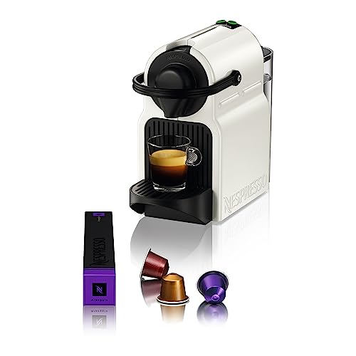 Nespresso Krups Inissia XN1001 Kapselmaschine|kurze Aufheizzeit |kompaktes Format|Kaffeemenge einstellbar|Direktwahltaste |automatischer Kapselauswurf|19 Bar,1260 W|0.7 L|34.2 x 19.1 x 32.7 cm,Weiß