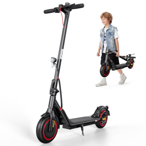 iScooter Kinder E Scooter für Kinder ab 10 Jahre, 500W Max 20km Reichweite Eektroroller, ABE Faltbarer E Roller für Kinder 14 straßenzulassung mit 8,5 Zoll Luftreifen, APP, 3 Fahrmodi 6/15/20km/h