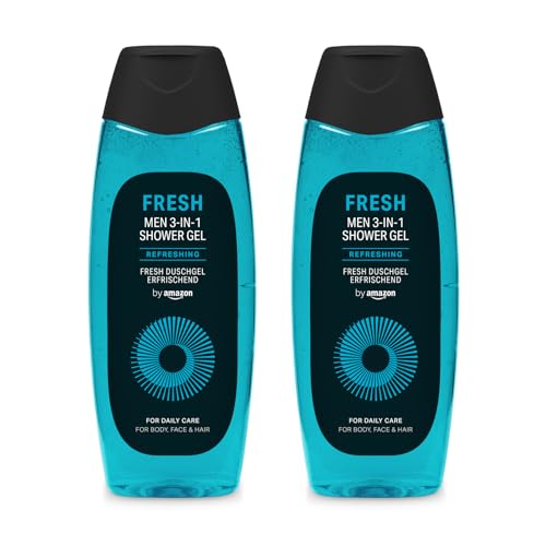 by Amazon Fresh 3in1 Duschgel, für Herren, 2 x 500 ml