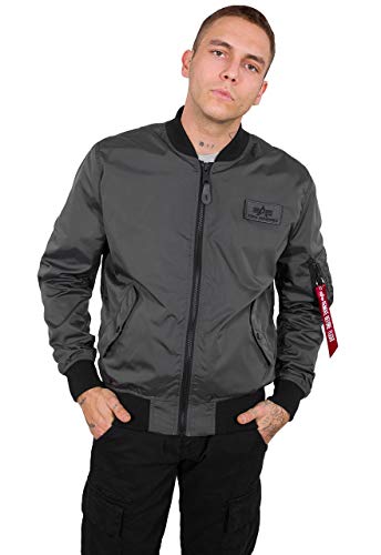 Alpha Industries Herren MA-1 TTC Bomberjacke, Greyblack, L