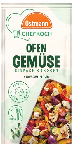 Ostmann Gewürze x Chefkoch - Ofengemüse Gewürzzubereitung | Abgestimmt auf 4 Portionen | Inklusive Schritt-für-Schritt-Rezept und Mengenangaben | 14 g im Beutel