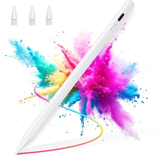 BAZO Stift für Apple iPad - 2018-2025 Pencil 2. Generation mit Schnellladeleistung Palm Rejection und Neigungssensitivität Stylus für Pro M4/M5/13''/12,9''/11''/A16/Mini 5-7/Air 3-5/M2/M3 /iPad 6-11