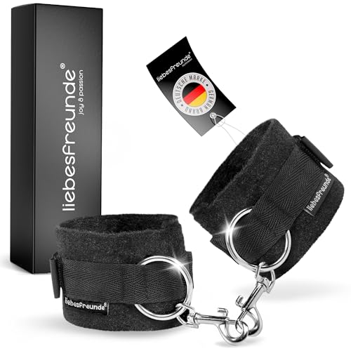Liebesfreunde® Handschellen für sinnliche Sexspiele - Bondage Fesseln Sex Spielzeug für Paare, Erotisches Sexspielzeug BDSM Set, extrem soft