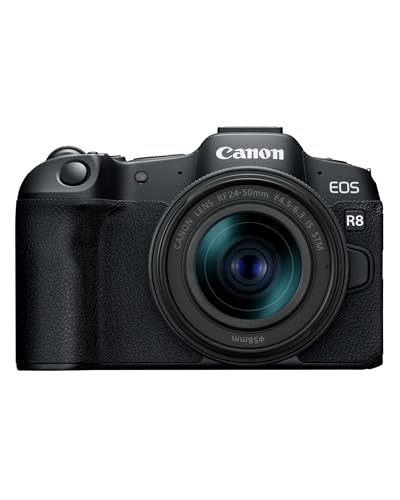 Canon EOS R8 + RF 24–50mm F4.5–6.3 – Systemkamera mit 24,2 MP, Dual Pixel AF II, Integrierte Bildkombination, LCD-Touchscreen, UVC/UAC-kompatibel - Für Vollformat-Kreativität konzipiert