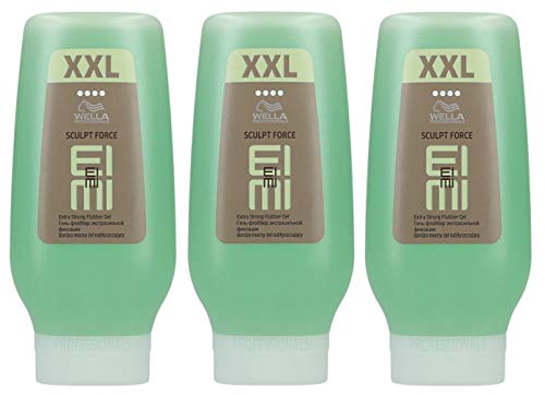 3er Flubber Sculpt Force Eimi Wella Professionals Extra starkes Gel XXL 250 ml