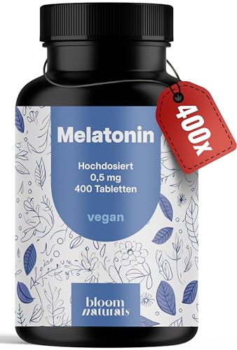 Melatonin Tabletten - 400 Tabletten – 0,5 mg pro Tablette