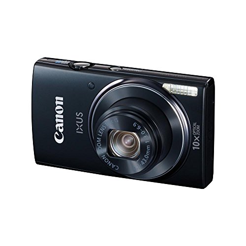 Canon IXUS 155 Digitalkamera (20 MP, 10-Fach Opt. Zoom, 6,8cm (2,6 Zoll) LCD-Display, HD-Ready) schwarz