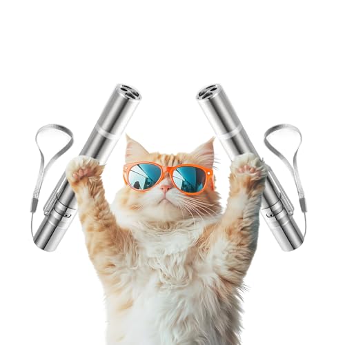 FYNIGO Interaktiver Spielzeugstab für Indoor-Katzen(2 Stück)
