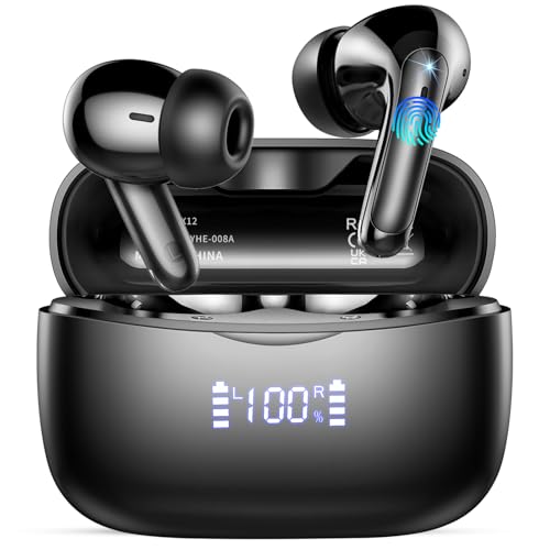 KI Übersetzer Kopfhörer, 2026 Neu Bluetooth 5.4 kopfhörer mit übersetzer 164 Sprachen kopfhörer übersetzer echtzeit mit 7 Modi, ENC Rauschunterdrückung 56H Laufzeit für Business Reisen, Misty Black