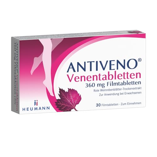 ANTIVENO Venentabletten von Heumann, unterstützt bei Venenschwäche, 30 St