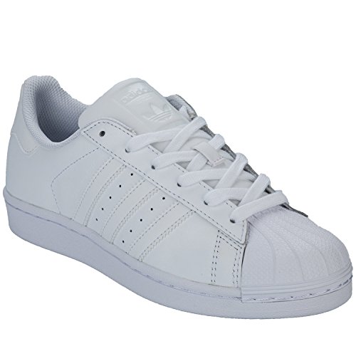 adidas Unisex-Kinder Superstar Foundation Low-Top Sneaker - Weiß (Ftwr White/Ftwr White/Ftwr White) , 40 EU