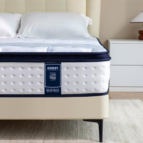 Grbsy H3 Matratze, Hybrid Matratze mit Taschenfederkern und 7-Zonen-Stütze, Memory-Schaum – Ergonomischer Komfort und Bewegungsisolierung, Oeko-TEX & CertiPUR-US Zertifiziert, 160x200x22cm