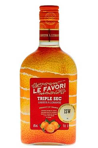 Le Favori - Triple Sec Orangenlikör 40% Vol seit 1876 - Produkt aus Frankreich (1 x 0.7 l) | 700 ml (1er Pack)