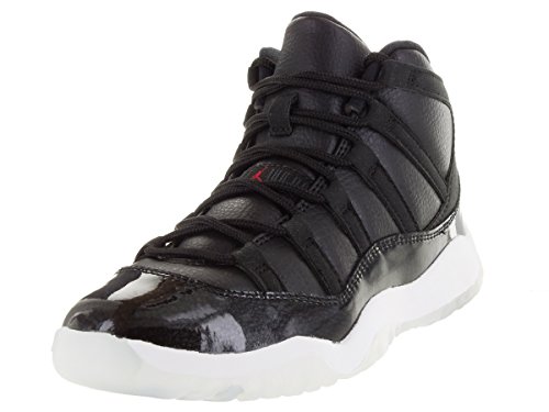 Nike Jordan 11 Retro BP, Jungen Turnschuhe, Mehrfarbig - Schwarz/Rot/Weiß (Schwarz/Gym Rot-Weiß-Anthrazit) - Größe: 33 1/2