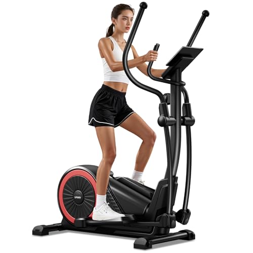 UMAY Crosstrainer für Zuhause, 16 Widerstandsstufen, Leiser Magnetischer Ellipsentrainer, 40cm Schrittlänge, Herzfrequenzgriffe,LCD-Display Cross Trainer, Tragfähigkeit 159kg