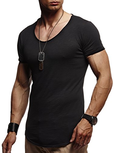 Leif Nelson Herren T-Shirt für Sports & Outdoor | Kurzarm Sportshirt & Slim Fit T-Shirt | Teil der Herren Sportbekleidung | Activewear & Gym Shirt | LN-10952T