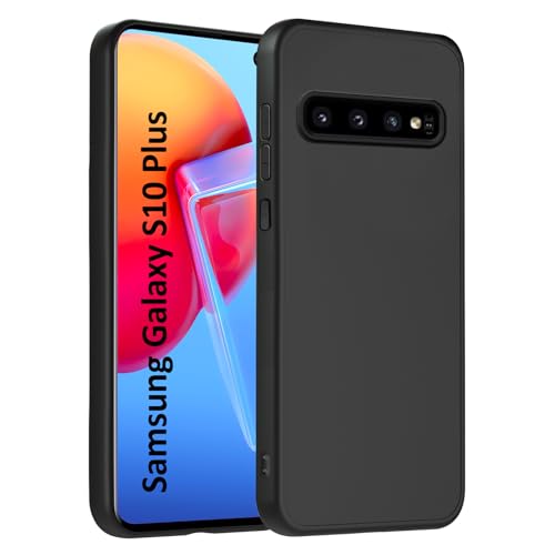 HuwaiH Handyhülle für Samsung Galaxy S10 Plus Hülle, Anti-Schock, Upgraded Kameraschutz, Antikratzer, Anti-Rutsch Schutzhülle, Unterstützt kabelloses Laden, Anti-Fingerabdruck Case für S10 Plus